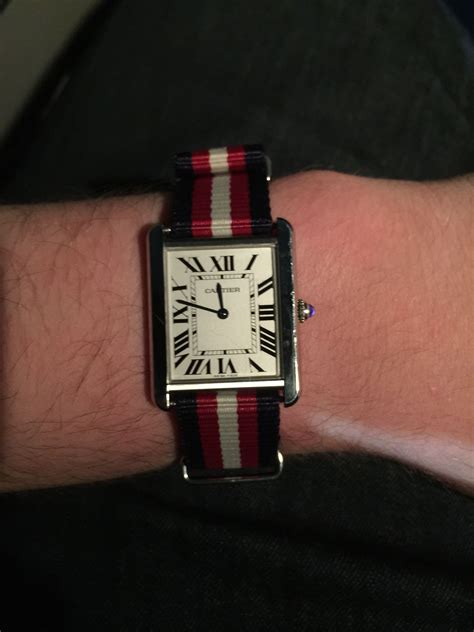 cartier tank on nato